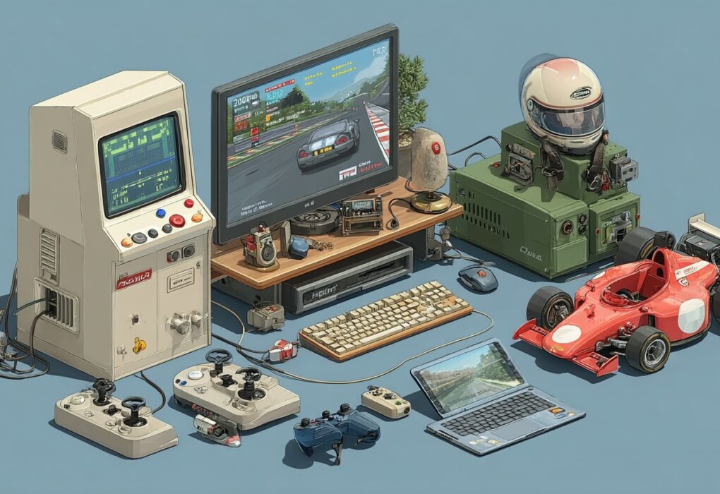 The history of car games