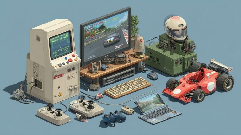 The history of car games